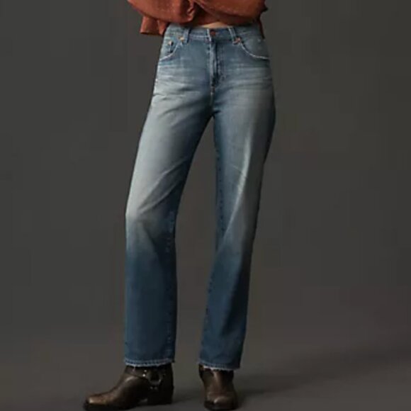 AG Adriano Goldschmied Anthropologie Rhett Vintage AG-ED Denim Straight Jeans 27 - Picture 1 of 4